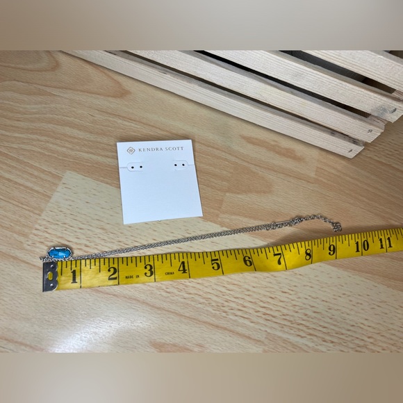 Kendra Scott Elisa Silver Turquoise Necklace - Picture 5 of 6